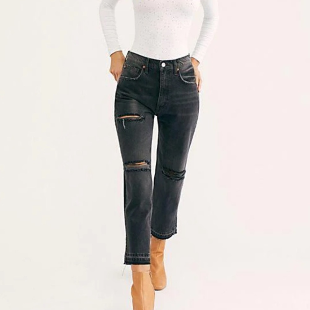 Free People Black Jeans